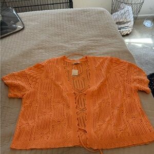 Cato Vibrant Orange Knit Sweater